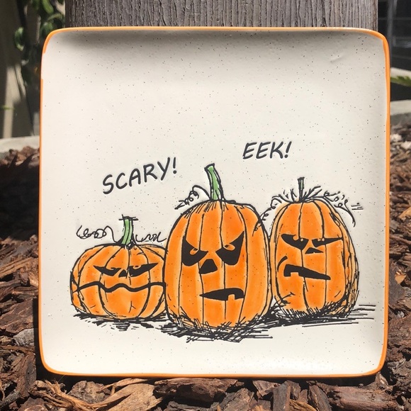 JACKOLANTERN PUMPKIN Plate Handcrafted Stoneware